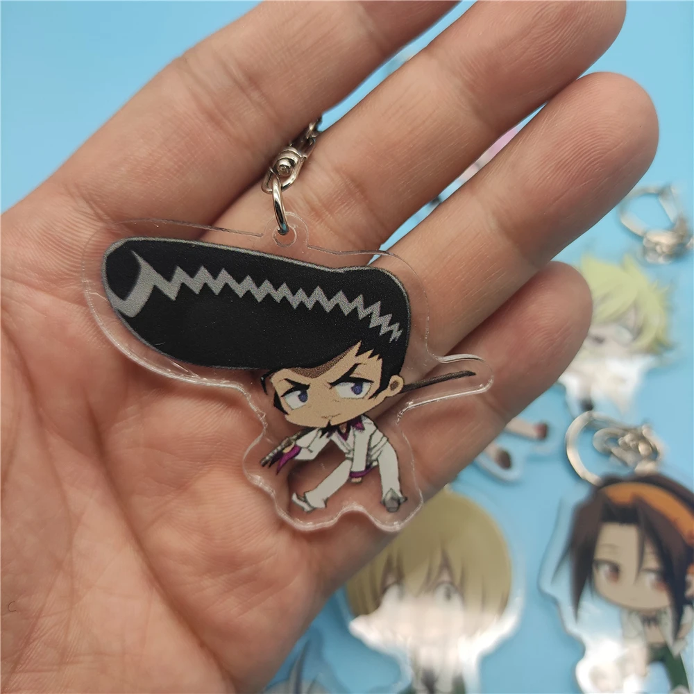 Брелок для ключей в стиле аниме Король шамана Асакура амидамару двусторонний