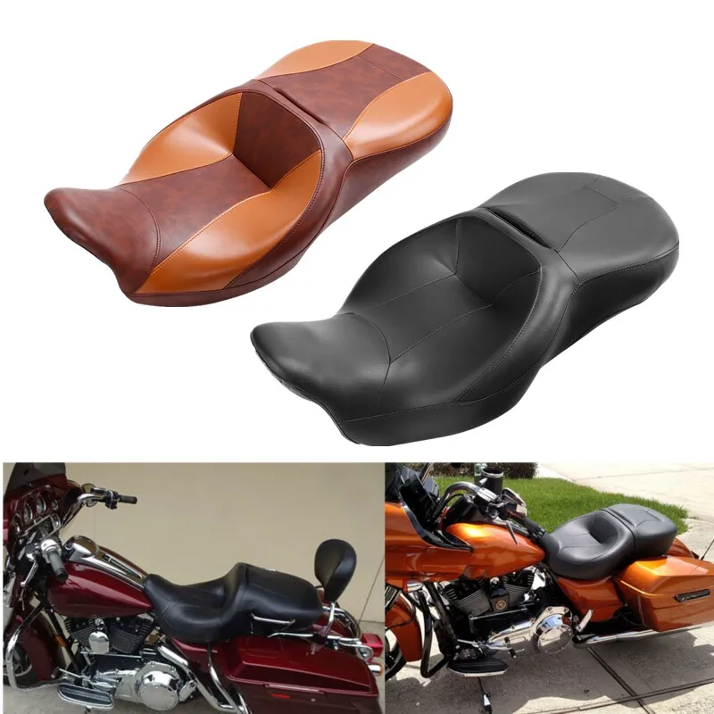 Мотоциклетное и ПАССАЖИРСКОЕ СИДЕНЬЕ для Harley Touring Road King Electra Street Tri Glide FLHT FLHX FLHR FLTRX