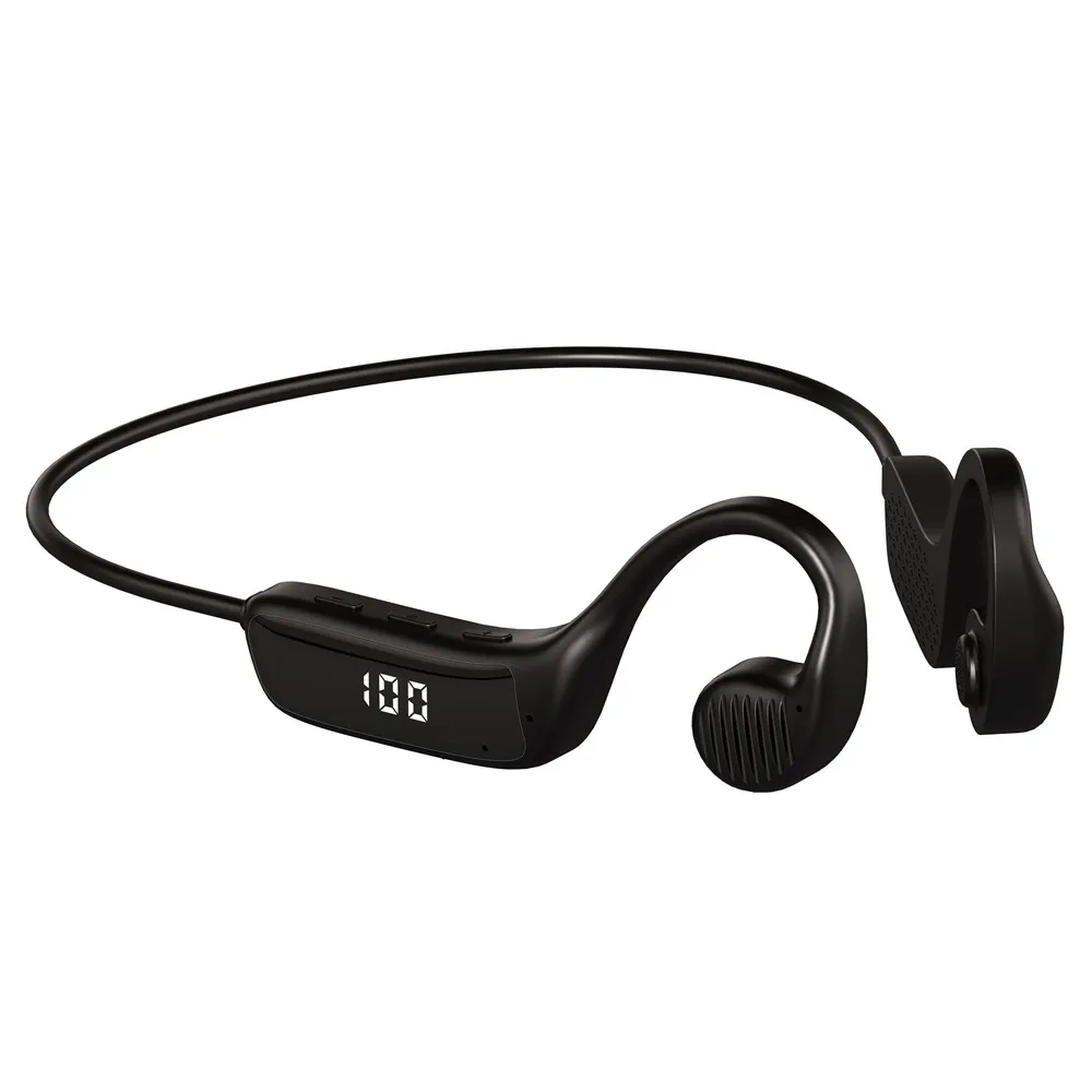 

Наушники с костной проводимостью, Bluetooth 5,1, TF-карта, комплект для воспроизведения музыки, гарнитура, водонепроницаемый крючок светильник уше...