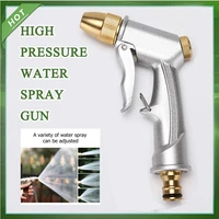 adjustable high pressure water spray gun metal brass nozzle garden irrigation hose pipe lawn sprinkler car washer cleaning tool