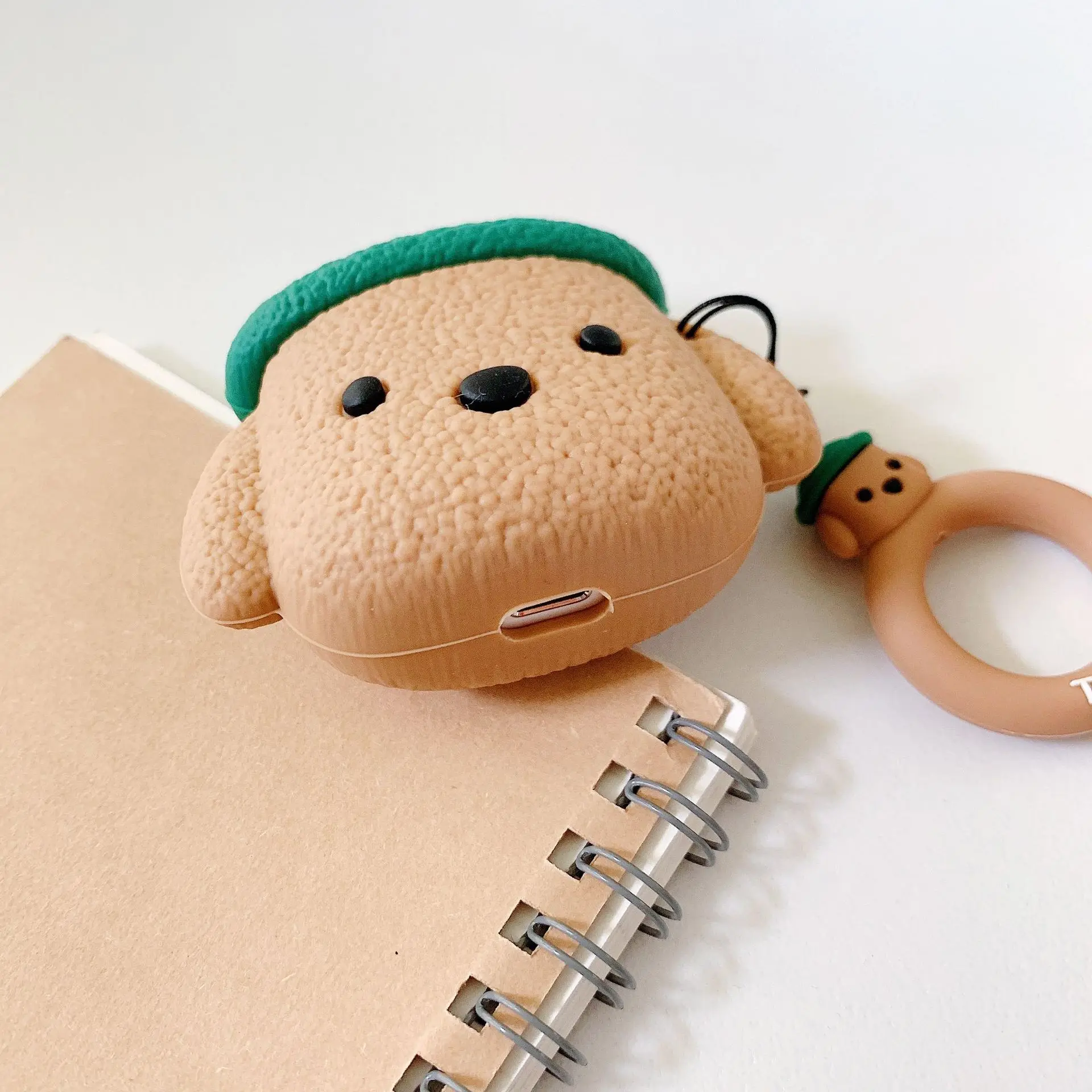 

New 2021 Headphone accessories cartoon teddy dog wireless bluetooth headset protective cover for AirPods 1 2 Pro