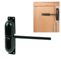 black 20 70kg zinc alloy adjustable surface mounted automatic spring door closer door hardware zc013