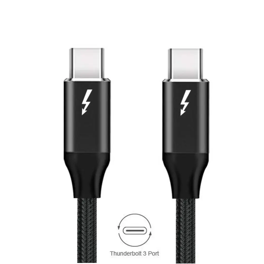 Кабель Thunderbolt 3 20 Гбит/с 100 Вт Φ шнур черный 2 м/1 5 м (6 6 футов/футов)|Кабели VGA| |