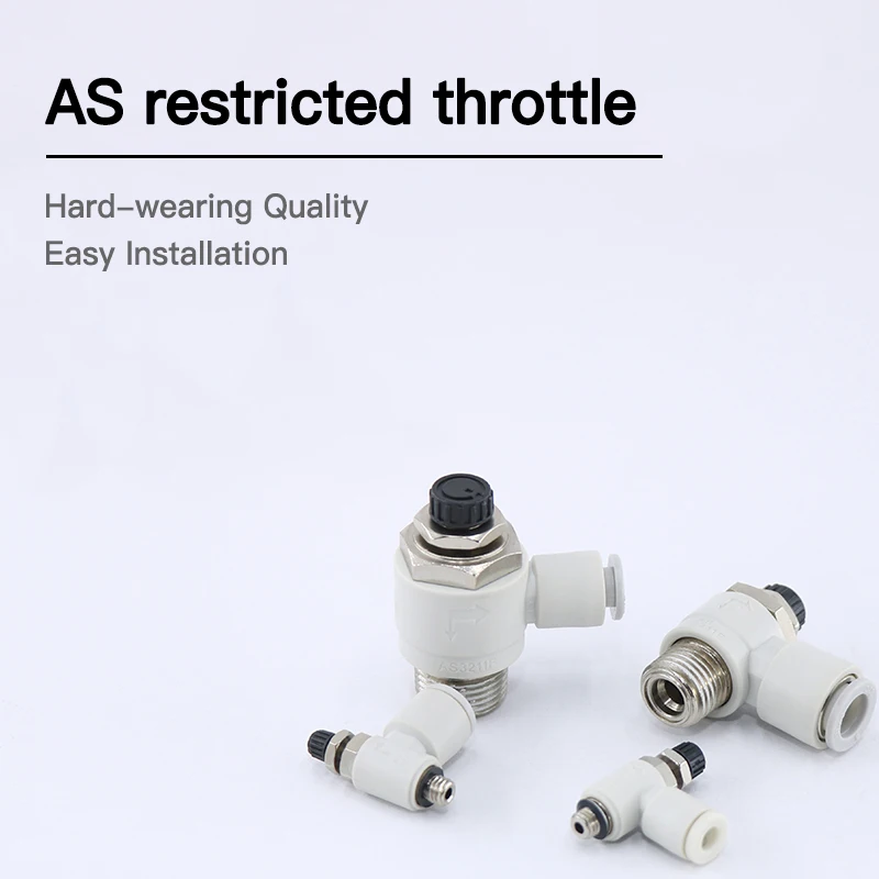 

AS1pcs Pneumatic component SMC Restricted AS1211F / AS2211F / M3 / M5 / 01 / 02-03 / 04/06 / restrictive throttle cylinder joint