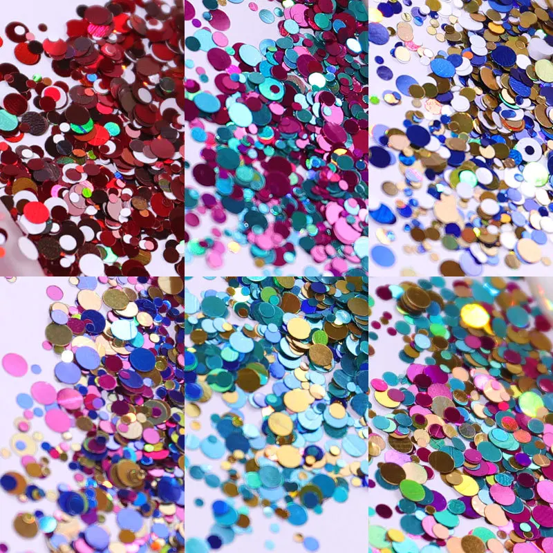 6 коробок/набор блестки для ногтей | Красота и здоровье