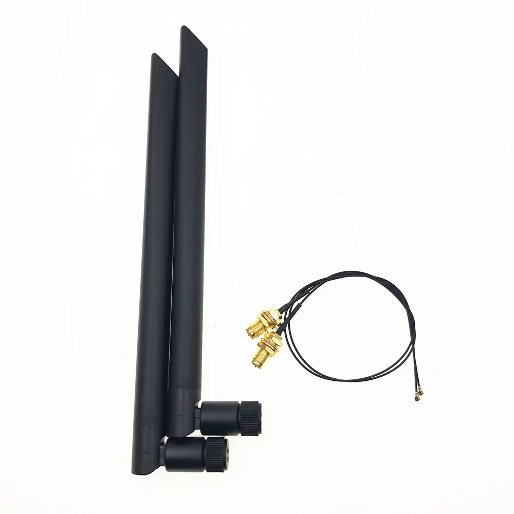 6 дБи двухдиапазонный 2 4G/5Ghz MHF4 комплект антенн + Intel 8265NGW Wireless AC 8265 NGFF 802.11ac 867Mbps 2x2 MU