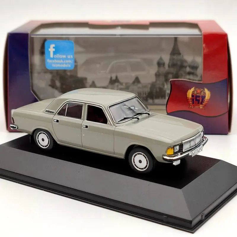 Литой коллекционный автомобиль IST 1:43 для ГАЗ 3102 Волга 1983 серый IST121 | Игрушки и