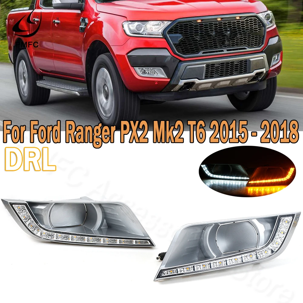 Дневные ходовые огни PMFC DRL светодиодный ные указатели поворота передняя решетка