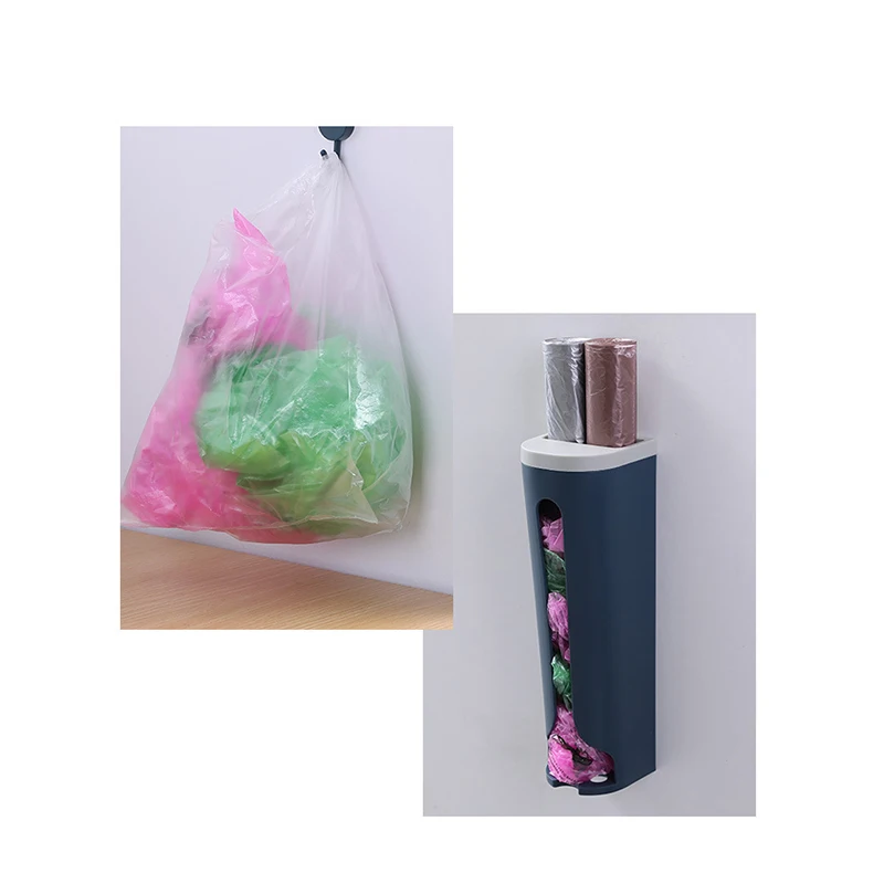 

3 Packs Non-Marking Plastic Bag Storage Box Kitchen Wall-Mounted Garbage Bag Box