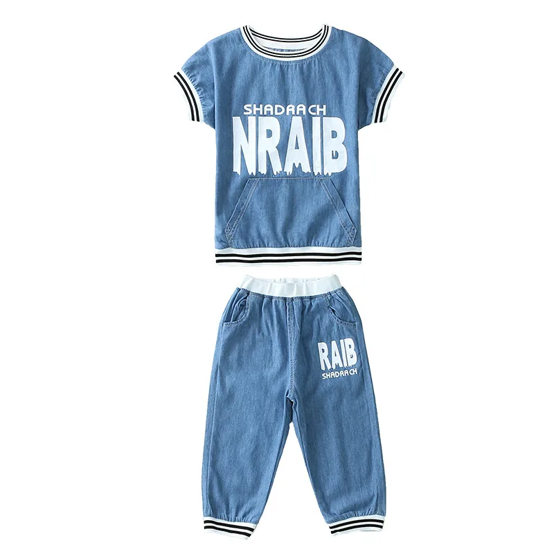 

Girls summer 2021 new tide children's short sleeve leisure suit children's wear summer girl two-piece tide