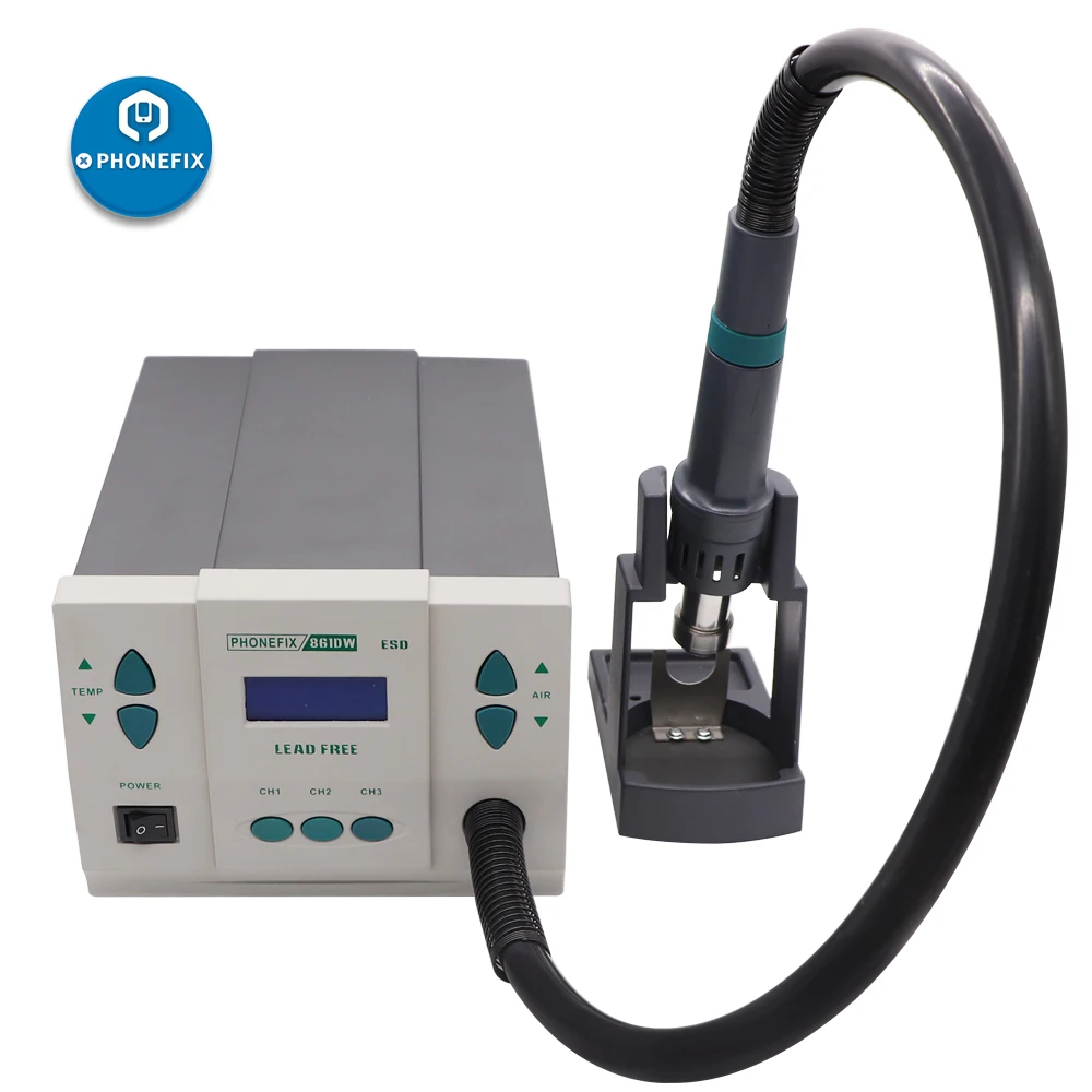 900W 220/110V PHONEFIX 861DW Тепловая пушка свинца Термовоздушная паяльная станция для
