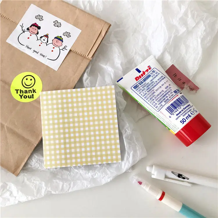 50 страниц каждый 6 видов ярких цветов плед post-it note DIY Скрапбукинг материал Примечание сообщение сетки шаблон