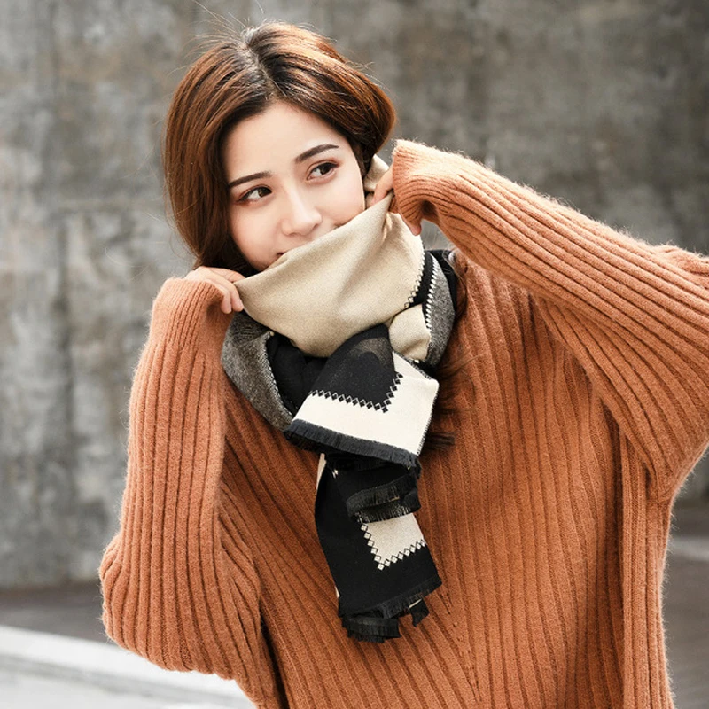 Роскошная брендовая зимняя новая кареточная модель искусственная кашемировая