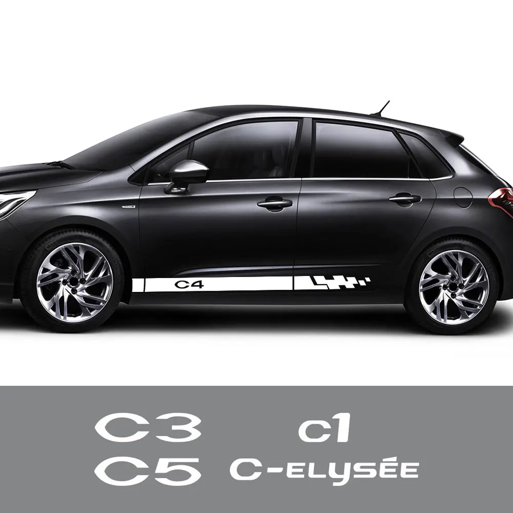 2 шт. наклейки на автомобильные двери для Citroen C1 C3 C4 CACTUS Picasso C5 C6 | Автомобили и