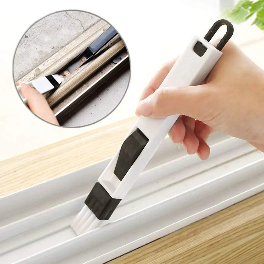 

Window Groove Cleaning Brush Home Clean Tools Multifunctional Windows Slot Brush Keyboard Nook Cranny Dust Shovel Track Cleaner