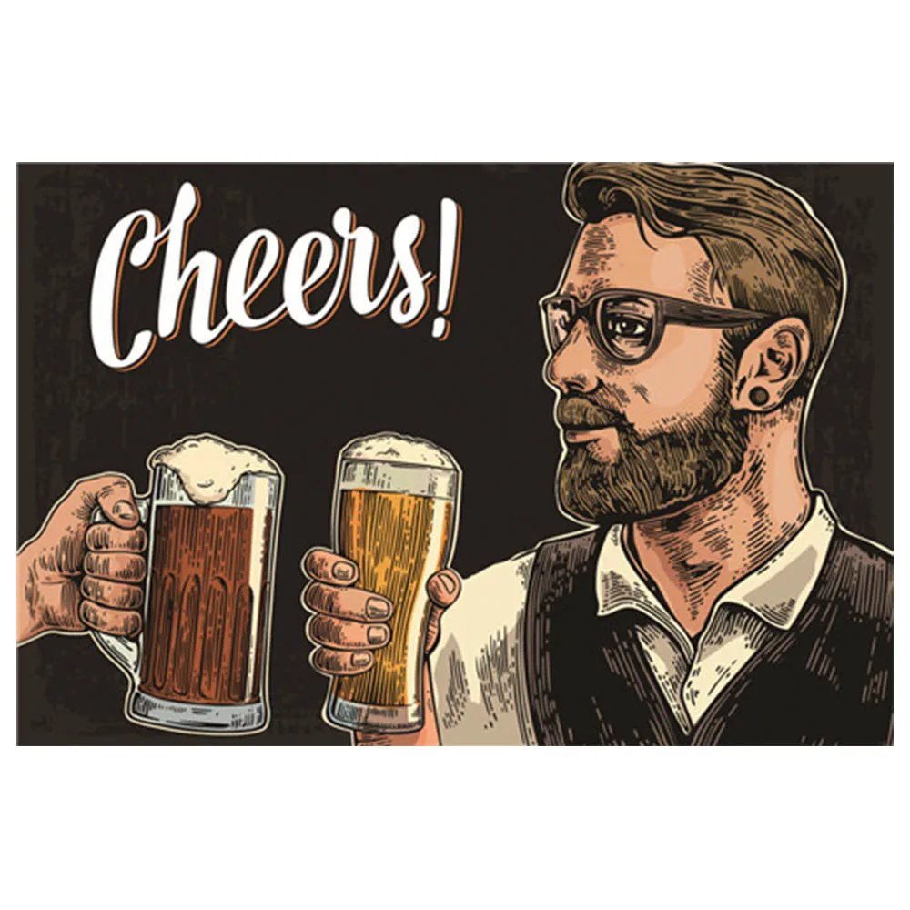 Винтажный металлический оловянный постер с пивом ретро табличка для бара