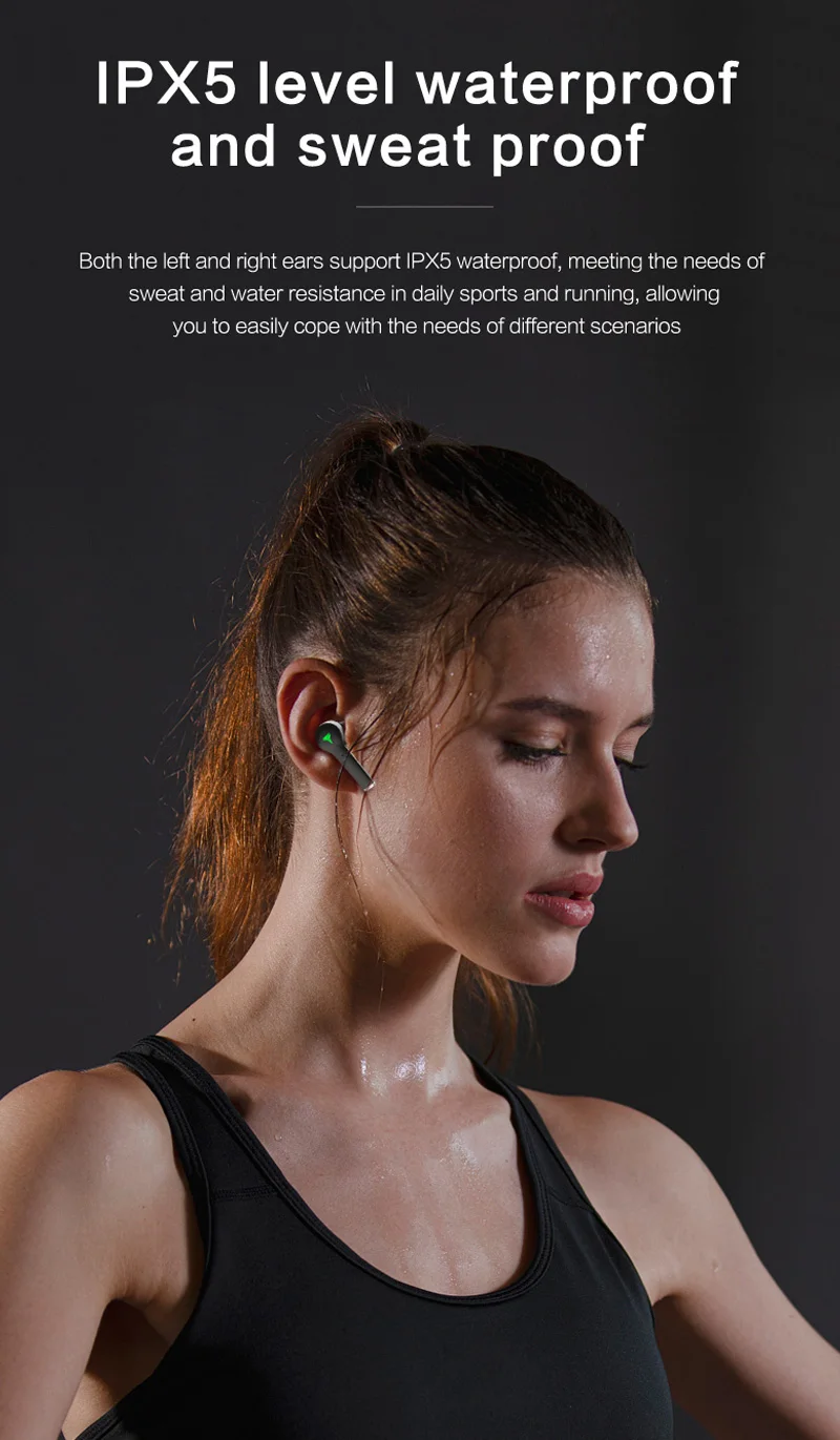 

TWS Bluetooth 5.0 Earphones With Charging Box Wireless Headphone HD Stereo Sports Waterproof Earbuds Headsets With Microphone