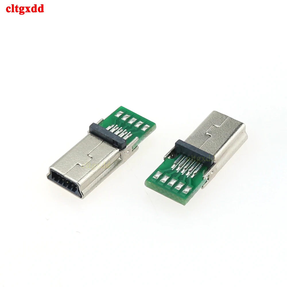 1 5 шт. Micro Mini USB штекер 10 Pin PCB разъем плоский адаптер для MP3 MP4 разъем|Соединители| |