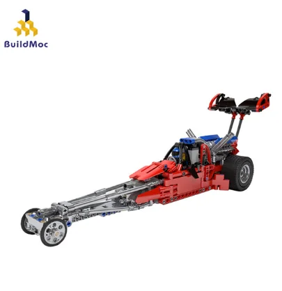 BuildMoc формула фрикциона Модель гоночного автомобиля наборы строительных блоков