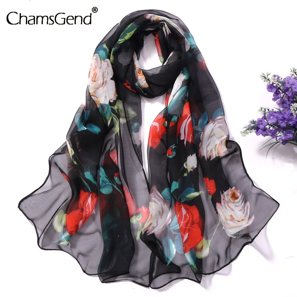 

Women Print Chiffon Scarves 2021 New Summer Fashion Sea Beach Mujeres Femme Silk Shawl Scarves Wrap Scarfs Dropshipping