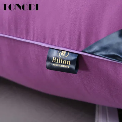 TONGDI отель помощь Спящая средняя подушка задняя длинная эластичная элегантная
