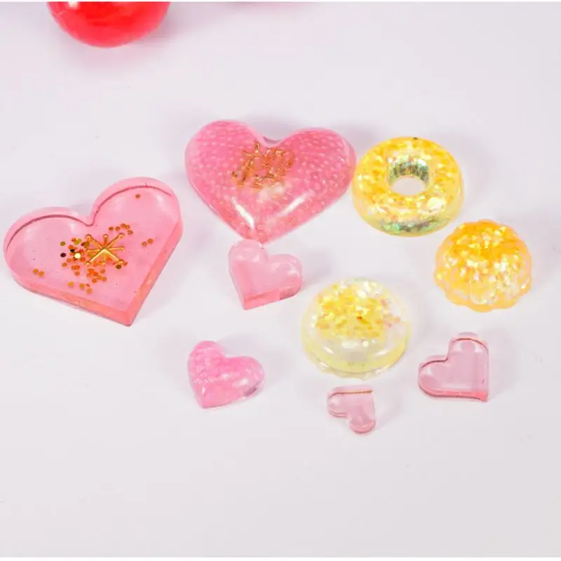 UV Resin Crafts Making DIY Crystal Epoxy Mold Candy Heart-shaped Patch Decoration Silicone Molds | Украшения и аксессуары