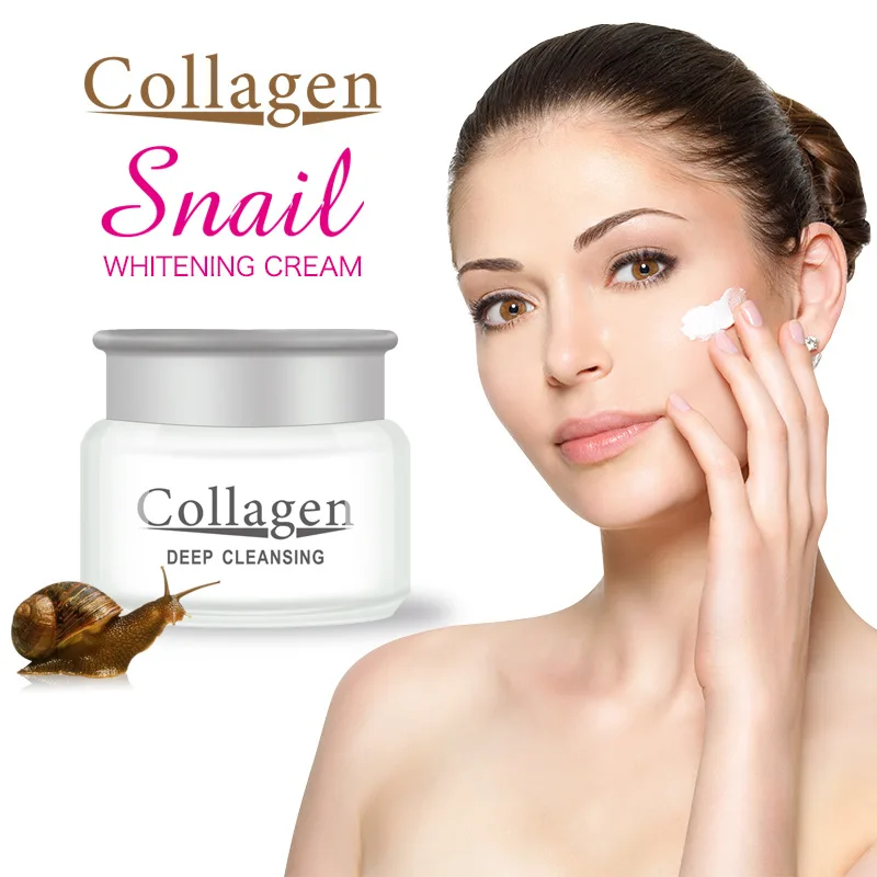 

Powerful Multi Effect Snail Essence Cream Collagen Eliminates wrinkles Remove Acne Scar Whitening Anti aging Face Care Day Cream