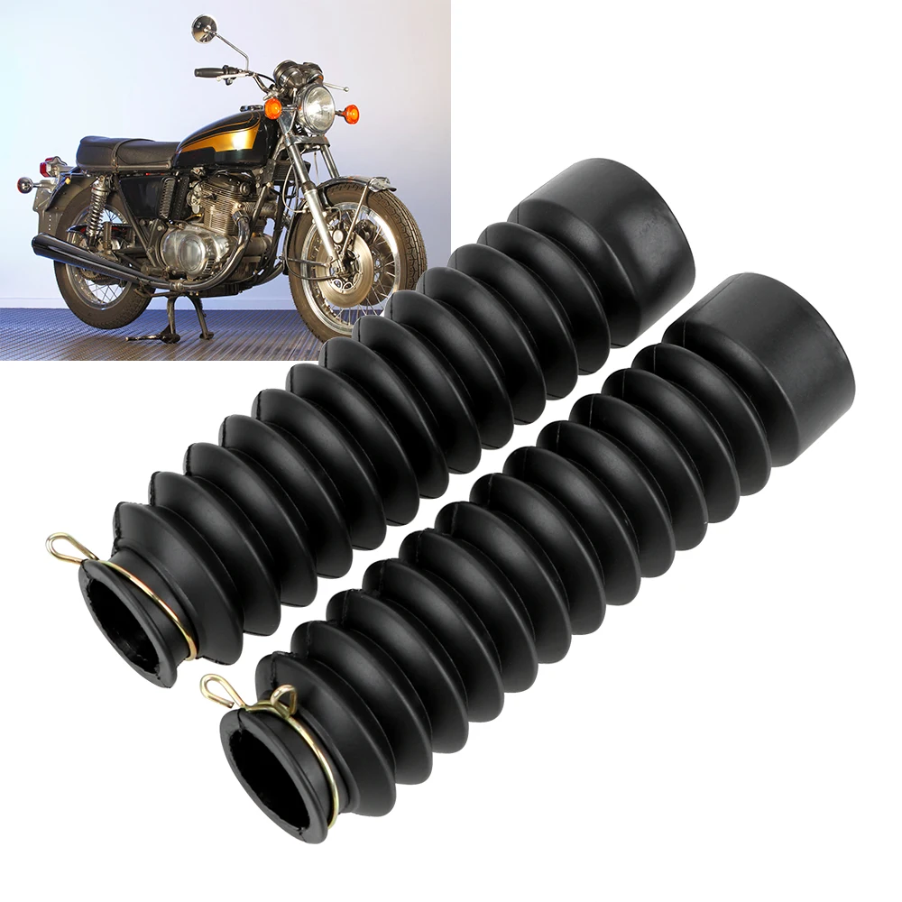 

Gaiters Gators Boots Rubber Universal 2Pcs Front Fork Shock Absorber Dust Cover Motorcycle Dust Proof Sleeve Protector Damping