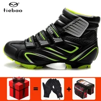 tiebao cycling shoes winter self lock spd mountain bike sapatilha ciclismo mtb man bicycle men sneakers women ankle boots