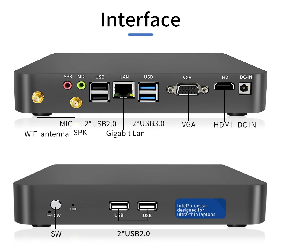 MSECORE Intel i3 i5 i7 Мини ПК Windows 10 промышленный Linux mcrio ПК Мини компьютер настольный компьютер intel HTPC HDMI VGA 300M WiFi