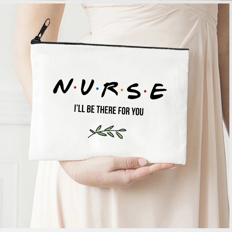 

Personalized Pouch Nurse Makeup Bags Canvas Storage Bag Mother's Day Love Letter Cosmetic Bags Bridesmaid Proposal Gift