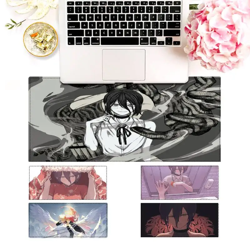 

Cute Chainsaw Man Reze Gaming Mouse Pad PC Laptop Gamer Mousepad Anime Antislip Mat Keyboard Desk Mat For Overwatch/CS GO