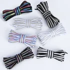 Светоотражающие шнурки, лазерный шнурок с блестками, плетеный браслет, для кроссовок, для бега, шнурки для взрослых и детей