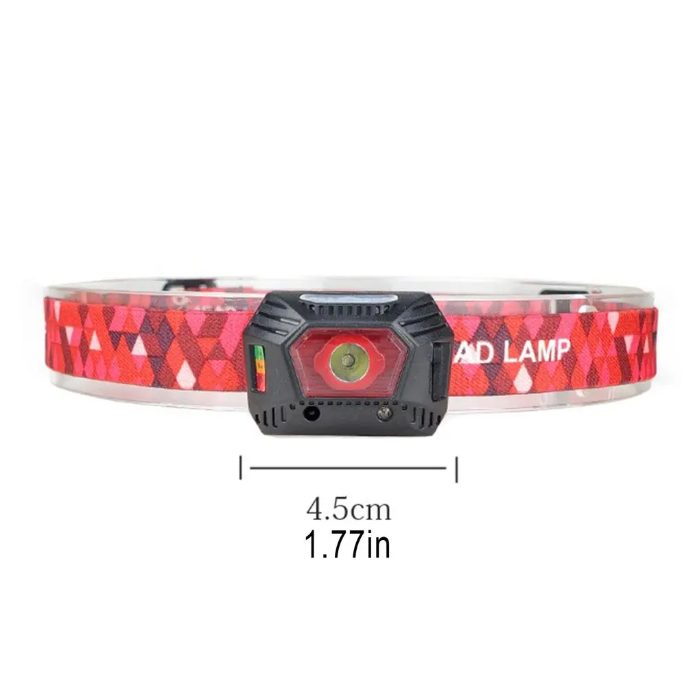 

USB Charging Mini Induction Outdoor Headlamp Long Battery Life Running Light Glare And Waterproof Headlamp