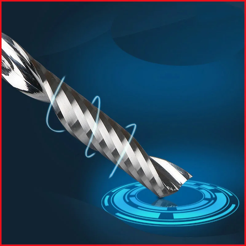 5 шт. Бесплатная доставка 4 мм Карбид ЧПУ фрезы один флейт сверла со спиральными