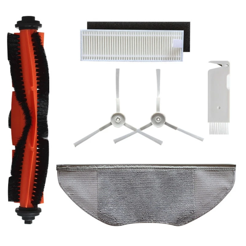 

6Pcs Main Roller Side Brush Hepa Filter Mop Cloth Replacement for Xiaomi Mijia G1 Robot Vacuum Cleaner Accessories