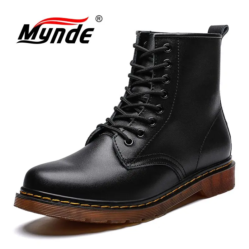 Мужские кожаные ботинки в байкерском стиле для осени и зимы 2019|Мотоциклетные