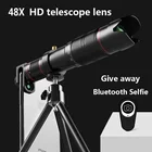 Монокулярный телескоп с 48X металлическим зумом, портативный мощный HD-Монокуляр для записи смартфонов, водонепроницаемый, для активного отдыха, кемпинга, охоты