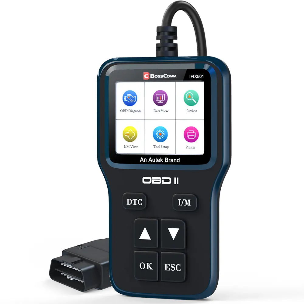 

Autek IFIX501 OBD2 Automotive Scanner Engine OBD 2 Car Diagnostic Tool OBDII Code Reader Free Update PK ELM327 v1.5 Color Screen
