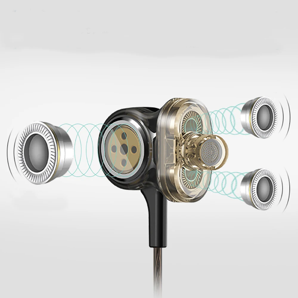 Оригинальная Проводная гарнитура i8 с динамическим драйвером 6 стереонаушников