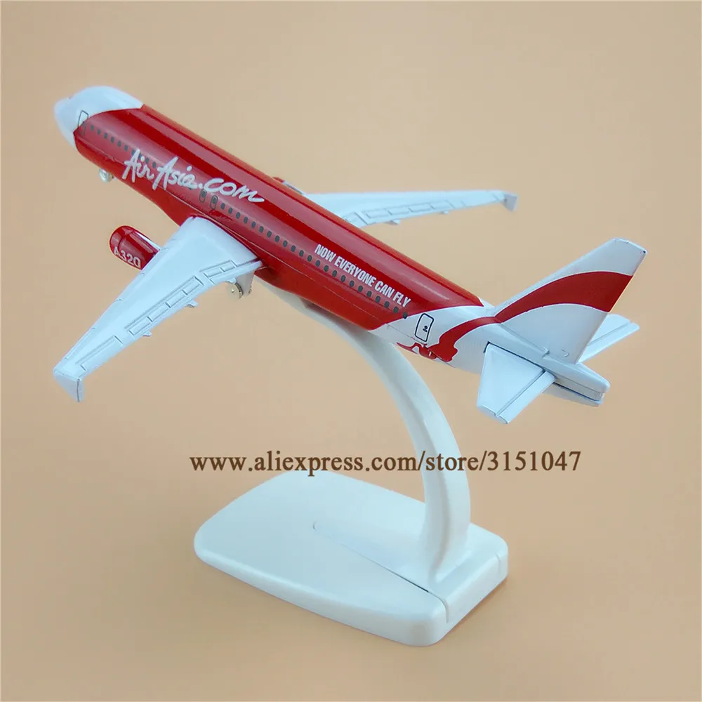 

16cm Air Asia Now Everyone Can Fly Airbus 320 A320 Airlines Plane Model Metal Diecast Model Airplane Aircraft Airways Kids Toys