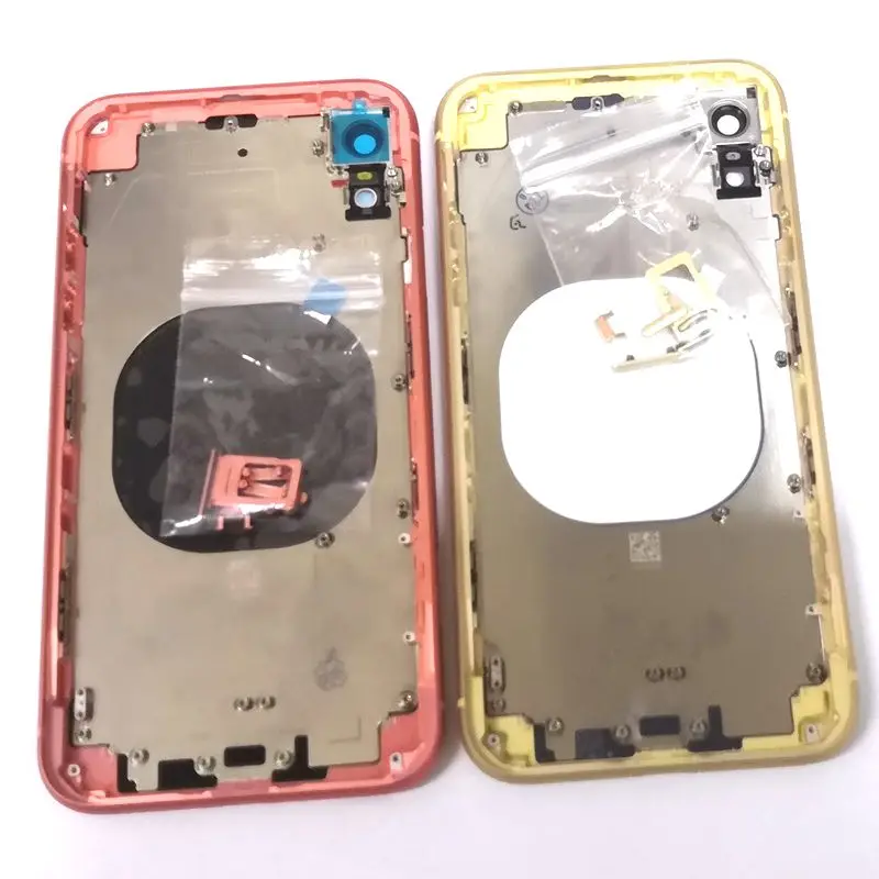 

Для iphone XR задняя крышка со средним корпусом с объективом камеры полная Рамка запасные части