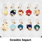 Бесплатная доставка Аниме аксессуары игра Genshin Impact реквизит для косплея металлический брелок проект Venti Blur c Fischl кулон Рождество