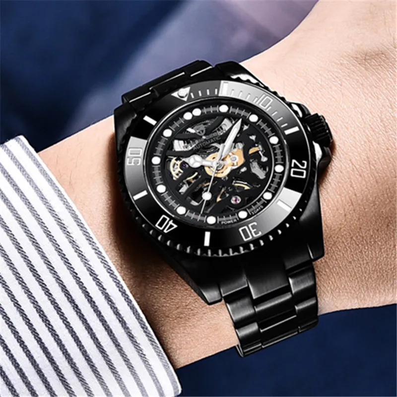 

Pagani Design Luxury brand Mens Sport Watches Automatic Skeleton Watch Steel Waterproof Tourbillon Watch reloj hombre PD-1659
