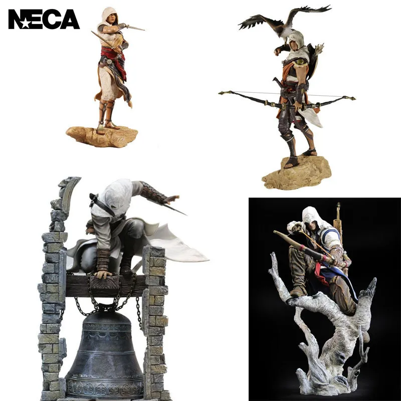 

Oversized 32cm Original NECA Action Figure Assassin's Creed 3 Ubisoft Free Edition Connor Aya Baker Altaïr Clock Tower Model Toy