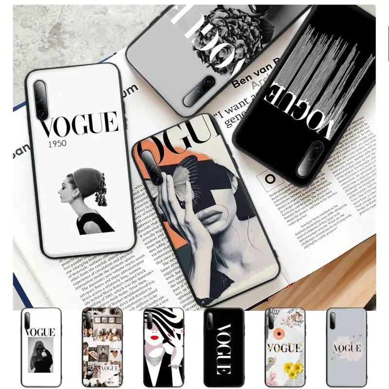 

Fashion Magazine VOGUE Phone Case For Samsung A51 A71 A72 A52 A50 A31 A10 A40 A70 A30 S A20 E A11 A01 A21 Silicone Cover