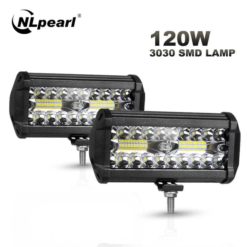 NLpearl 4 &quot7&quot 54 Вт 120 комбинированный светодиодный противотуманный светильник s