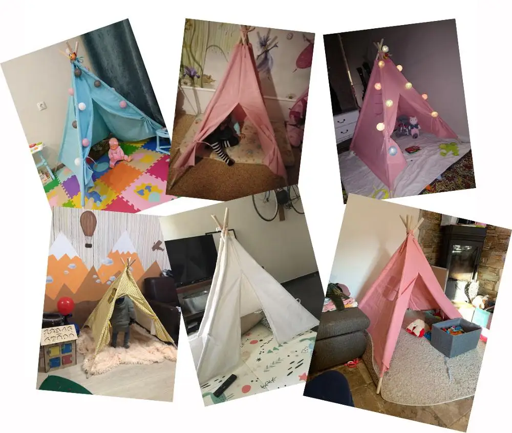 1 35 м большая детская палатка Tipi детские игровые палатки Wigwam портативные