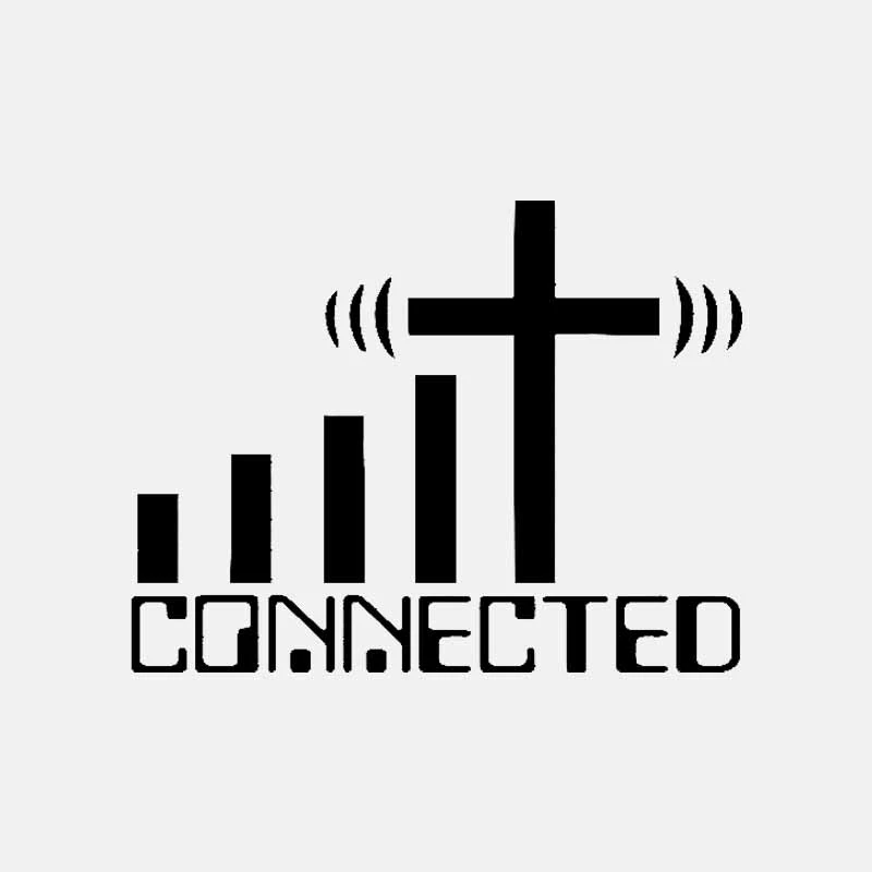 Dawasaru подключен крест Wi Fi христианской персонализированные наклейки для