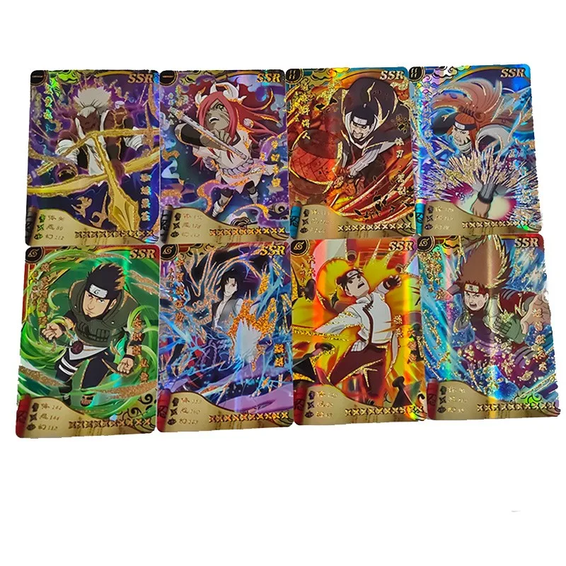 Tarjetas de Naruto Uzumaki Uchiha Sasuke Tcg, carta, Uzumaki, Sasuke, Haruno, Sakura, Hatake, Kakashi, regalo para ni&ntilde;os-4